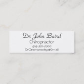 Mini Carte de visite spinal (Dos)