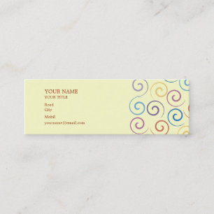 Mini Carte de visite spirale