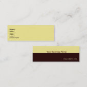 Mini Carte de visite standard (Devant / Derrière)