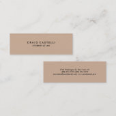 Mini Carte de visite standard Arrière - plan coule (Devant / Derrière)