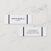 Mini Carte de visite standard frontière noir blanc maig (Devant / Derrière)