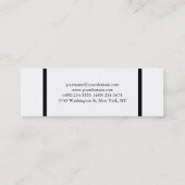 Mini Carte de visite standard frontière noir blanc maig (Dos)