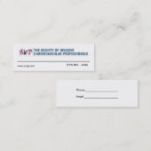 Mini Carte de visite Suffisance-dans-le-Vide de SICP (Devant / Derrière)