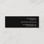 Mini Carte de visite tendance Black Grey Attractif (Dos)