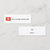 Mini carte de visite tendance des médias sociaux (Devant / Derrière)