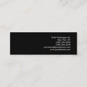 Mini Carte de visite tendance Slim Black Attractif (Dos)