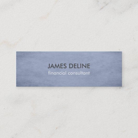 Mini Carte de visite texturisé bleu de conseiller (Devant)