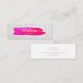 Mini Carte de visite - traçage de maquillage iridescent (Devant / Derrière)