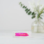 Mini Carte de visite - traçage de maquillage iridescent (Debout devant)