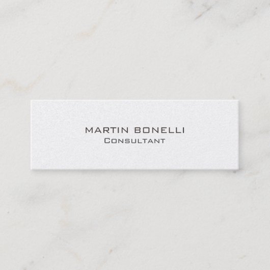 Mini Carte de visite transparent mince (Devant)