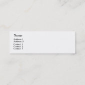 Mini Carte de visite triangle (Dos)