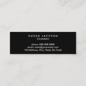 Mini Carte de visite turquoise de professionnel de (Dos)