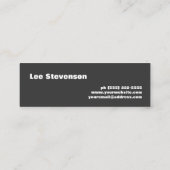 Mini Carte de visite Turquoise moderne (Dos)