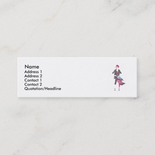 Mini Carte de visite un (Devant)