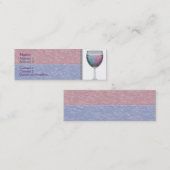 Mini Carte de visite Verre Vin (Devant / Derrière)