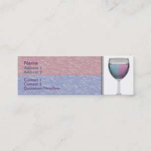 Mini Carte de visite Verre Vin