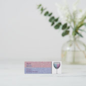 Mini Carte de visite Verre Vin (Debout devant)