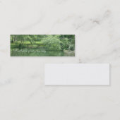 Mini Carte de visite vert de beauté (Devant / Derrière)