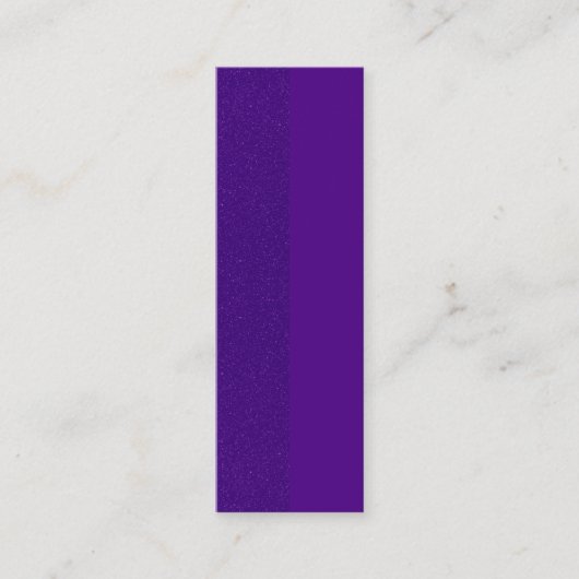 Mini Carte de visite vertical violet à deux tons - Pers (Devant)