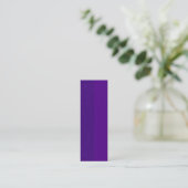 Mini Carte de visite vertical violet à deux tons - Pers (Debout devant)