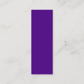Mini Carte de visite vertical violet à deux tons - Pers (Dos)