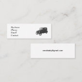 Mini Carte de visite - Voiture Classique (Devant / Derrière)