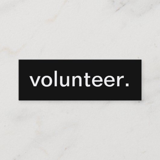 Mini Carte de visite volontaire (Devant)