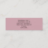 Mini Carte de visite wedding planner (Dos)
