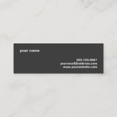 Mini Carte de visite Whisk Chef personnel (Dos)