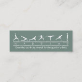 Mini Carte de visite Yoga (Devant)