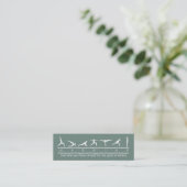 Mini Carte de visite Yoga (Debout devant)