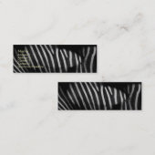Mini Carte de visite Zebra Stripes (Devant / Derrière)
