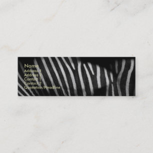Mini Carte de visite Zebra Stripes