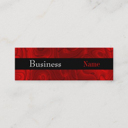 Mini Carte de visite Zizzago Rich Red Silk (Devant)