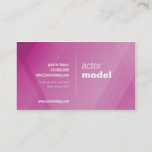 Mini carte d'élém. de croisement rose (Dos)