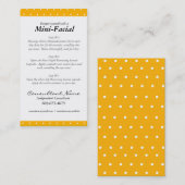 Mini carte d'instruction faciale (Devant / Derrière)