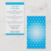 Mini carte d'instruction faciale (Devant / Derrière)