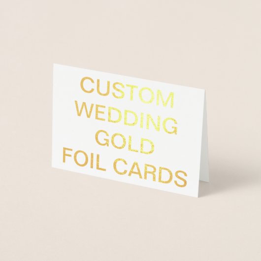 Mini carte Gold personnalisée de mariage (Devant)