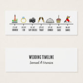 Mini carte Mariage de chronologie des icônes tenda (Devant & derrière)