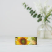 Mini carte personnalisable de tournesol (Debout devant)