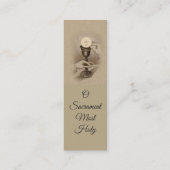 Mini carte sainte de l'eucharistie bénie de (Devant)