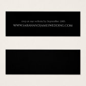Mini carte simple Mariage personnalisé (Devant & derrière)