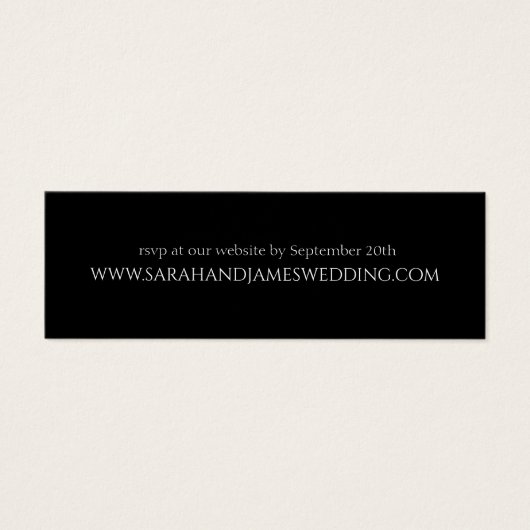 Mini carte simple Mariage personnalisé (Devant)