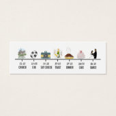 Mini carte Timeline Mariage Icon moderne (Devant)