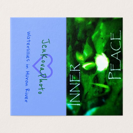 MINI CARTES 2x3.5 de PAIX INTÉRIEURE horizontales (Extérieur déplié)