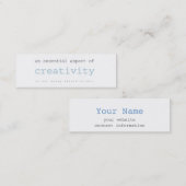 mini cartes de créativité (Devant / Derrière)