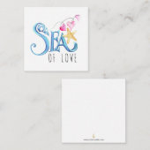 Mini Cartes de jour Valentines inspirées de l'océa (Devant / Derrière)