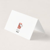 Mini cartes de notes personnalisées avec votre nom (Dos)