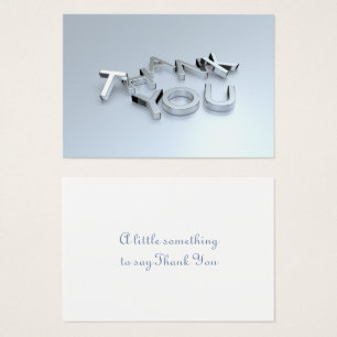 Mini Cartes de Remerciements Silver moderne Pack d