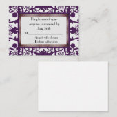 Mini cartes de réponse Mariage (Devant / Derrière)